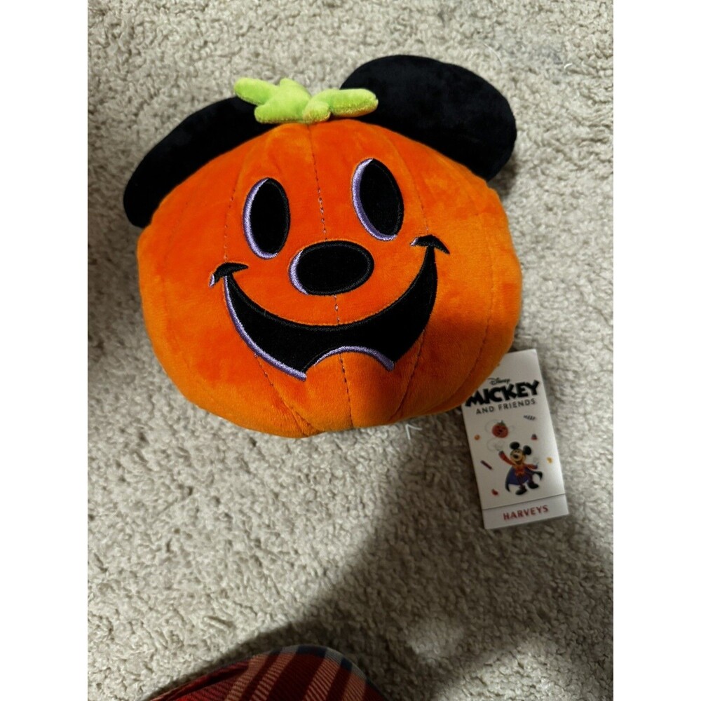 Disney Parks Harveys Halloween Mickey Mouse Pumpkin Plush Crossbody Bag 2021 NWT